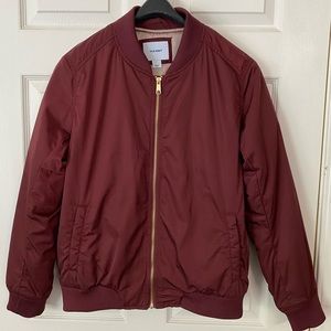 Old Navy - Burgundy Bomber Jacket